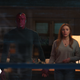 Vision and Wanda, together in their home.
